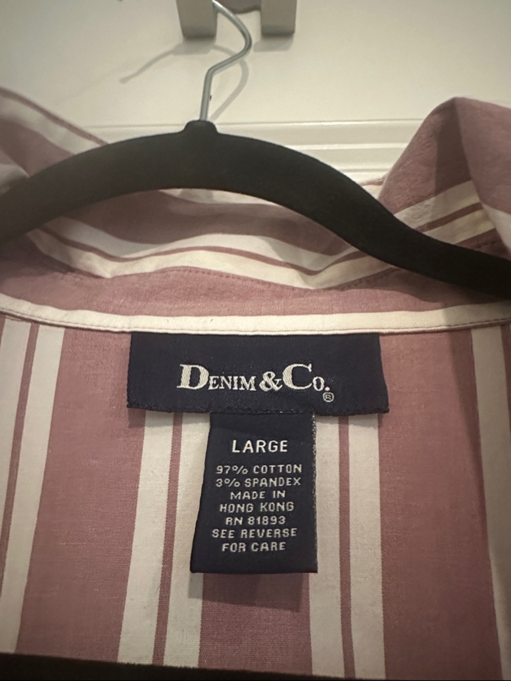 DENIM & CO striped button down - Picture 3 of 3
